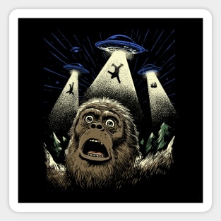 Sasquatch Surprise Abduction Magnet